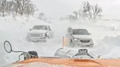 snowplough-used-on-cars-stranded-in-blizzard-conditions